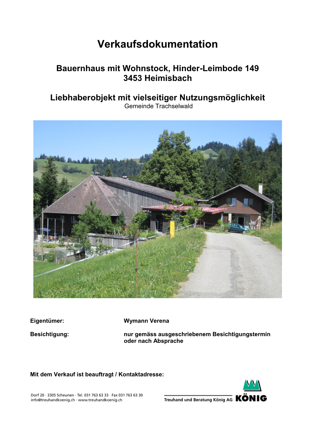 Verkaufsdokumentation Bauernhaus Mit Wohnstock