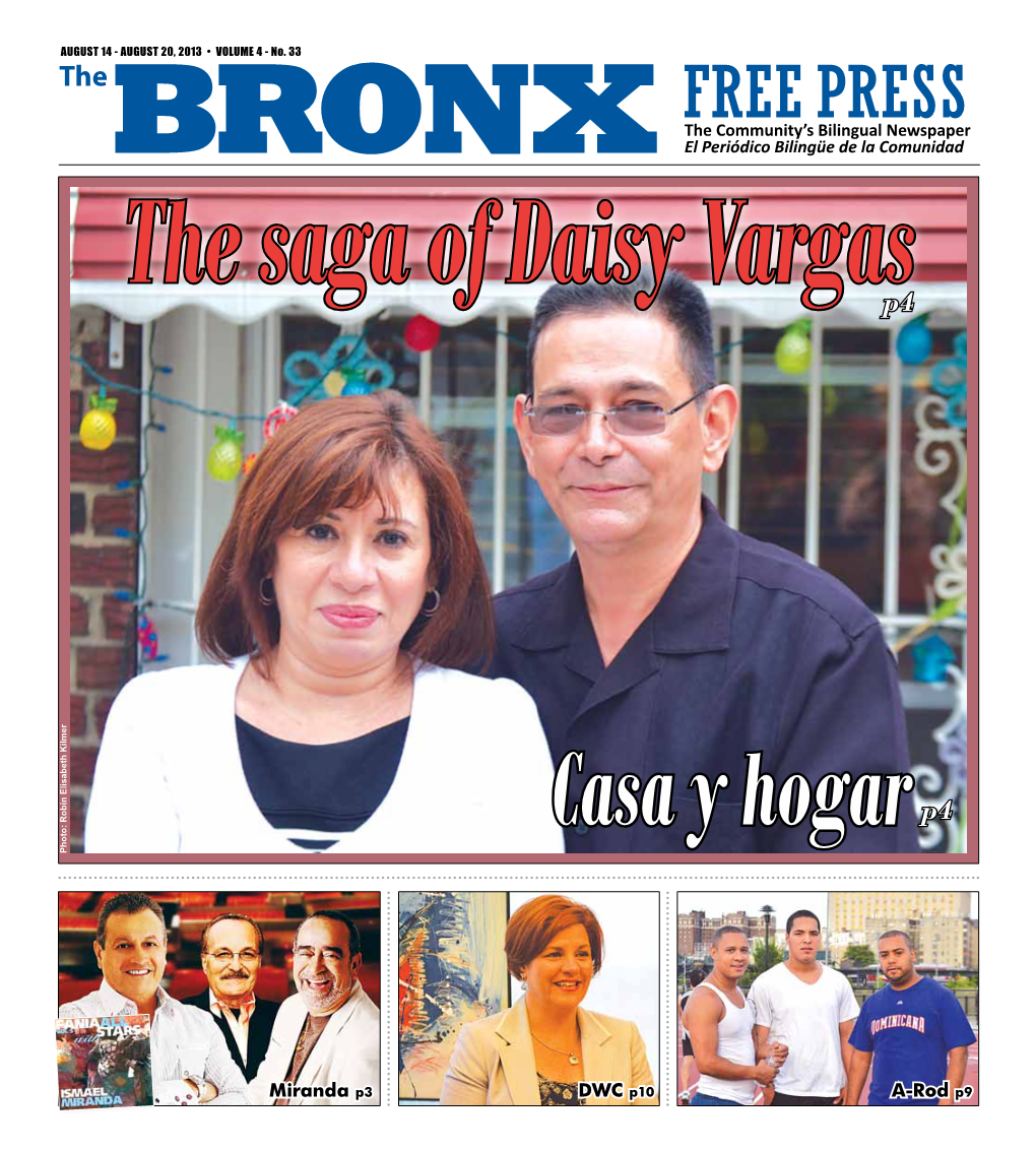 BRONX El Periódico Bilingüe De La Comunidad the Saga of Daisy Vargas P4