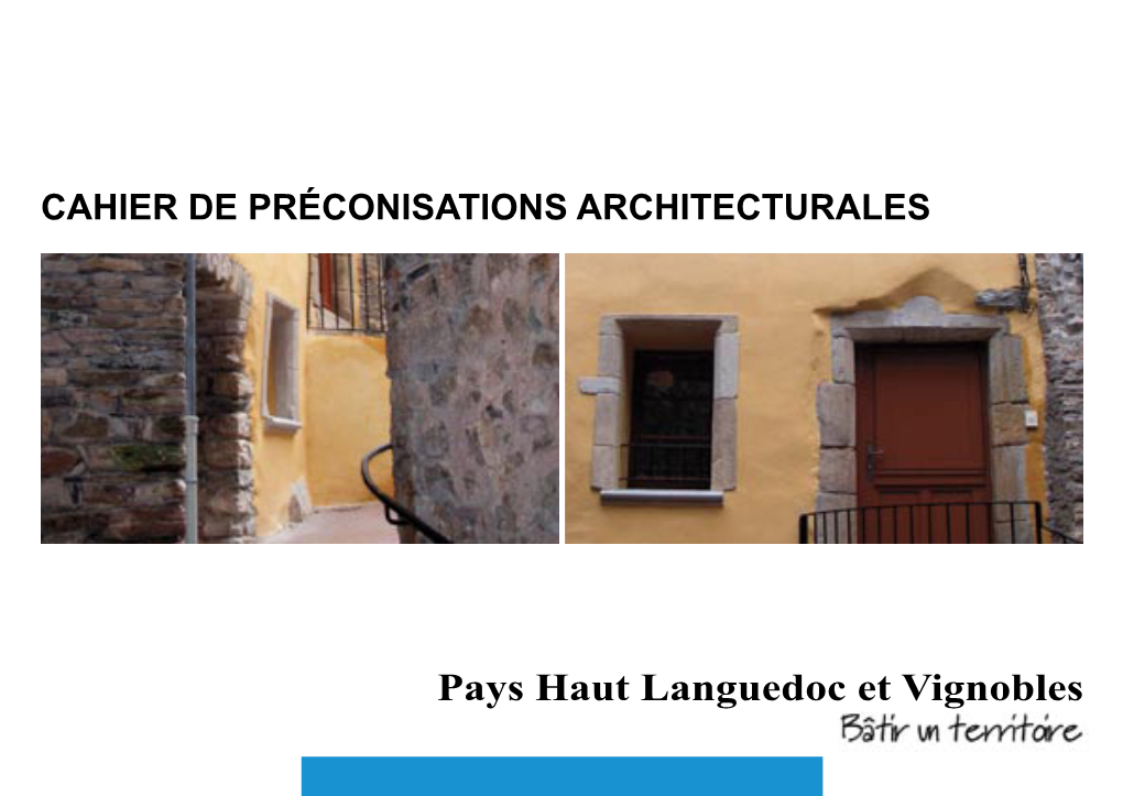 Cahier De Préconisations Architecturales