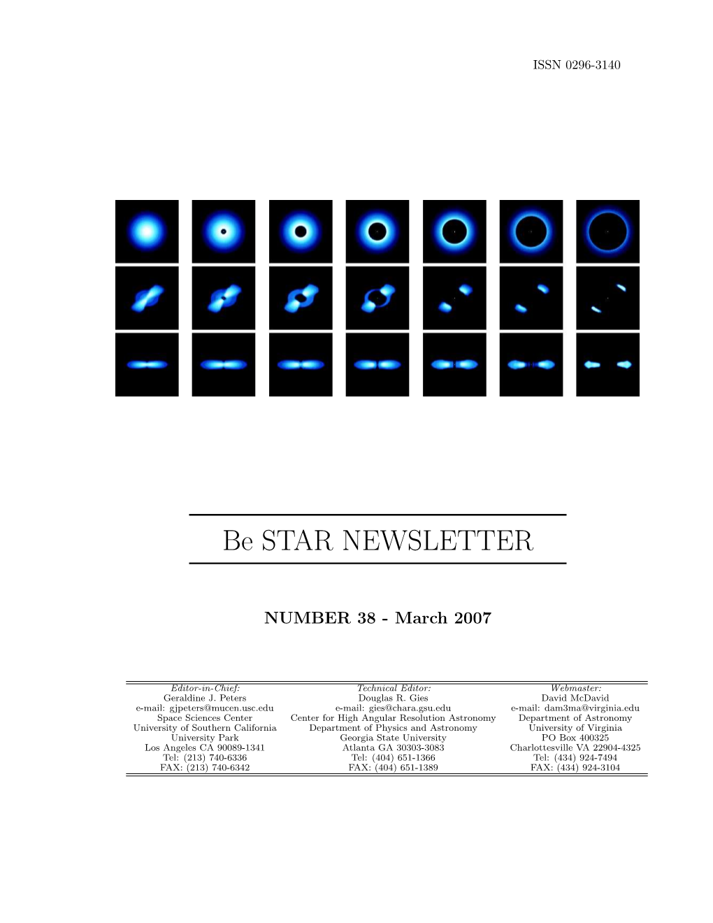 Be STAR NEWSLETTER