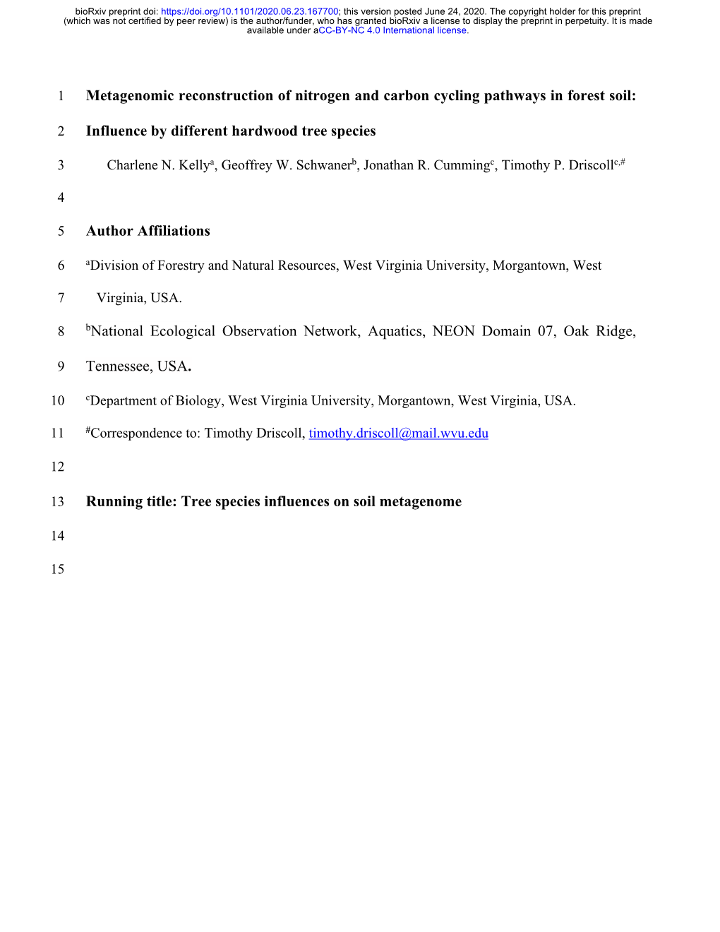 Influence by Different Hardwood Tree Species