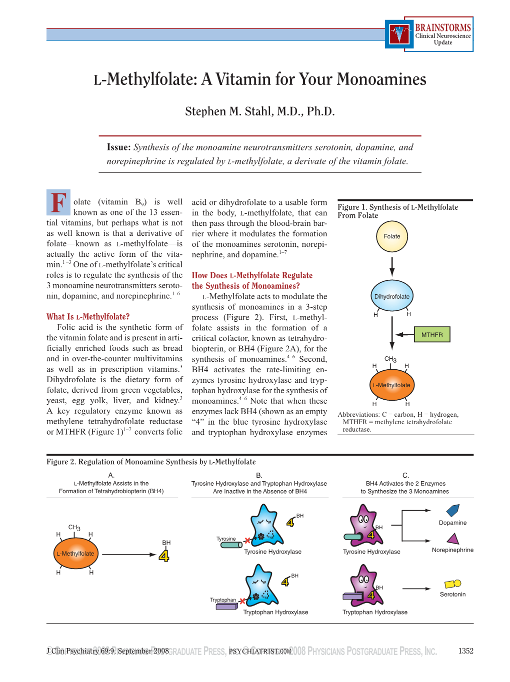 L-Methylfolate: a Vitamin for Your Monoamines