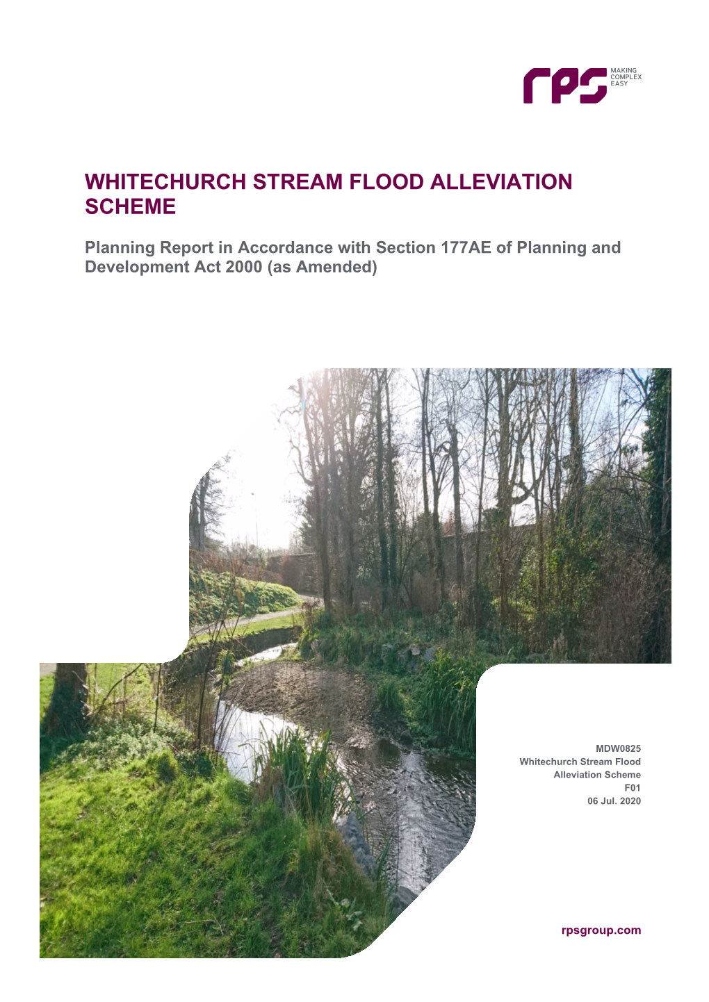 Whitechurch Stream Flood Alleviation Scheme