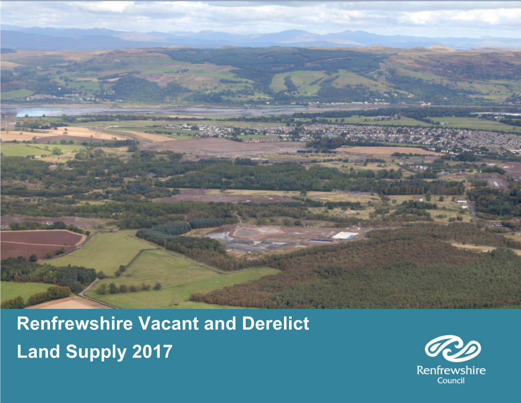 Renfrewshire Vacant and Derelict Land Supply 2017