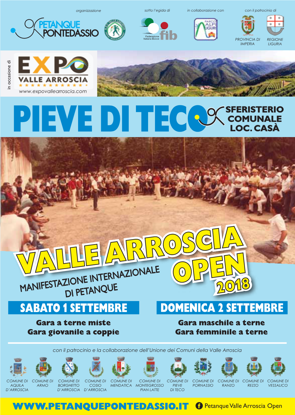 Valle Arroscia Open I SALUTI DELLE AUTORITÀ