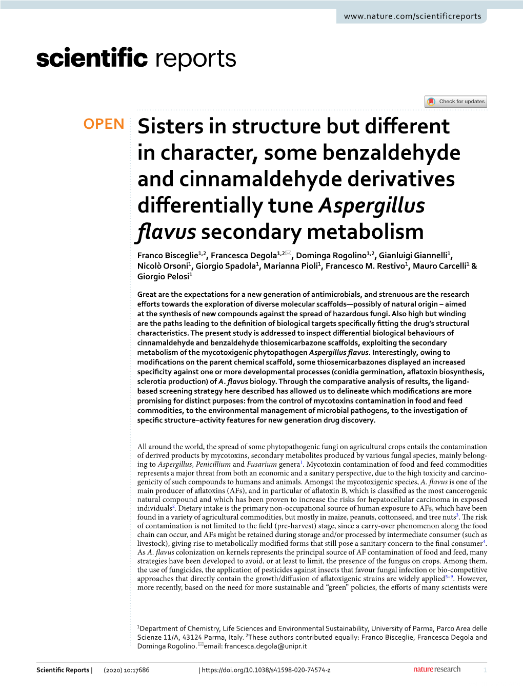 Sisters in Structure but Different in Character, Some Benzaldehyde and Cinnamaldehyde Derivatives Differentially Tune Aspergillu