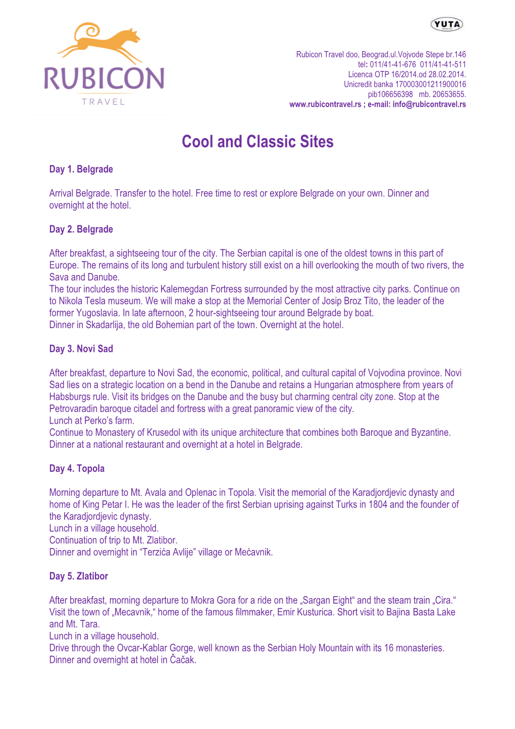 Cool and Classic Sites