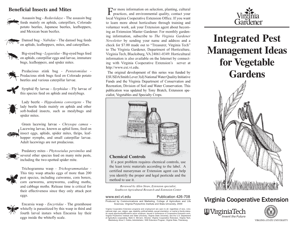Integrated Pest Management Ideas for Vegetable Gardens