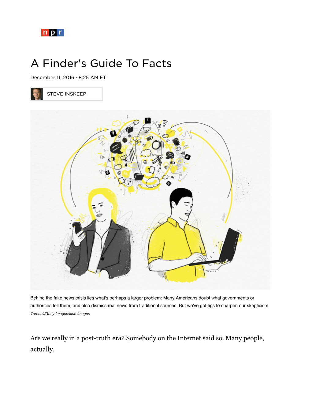 A Finder's Guide to Facts