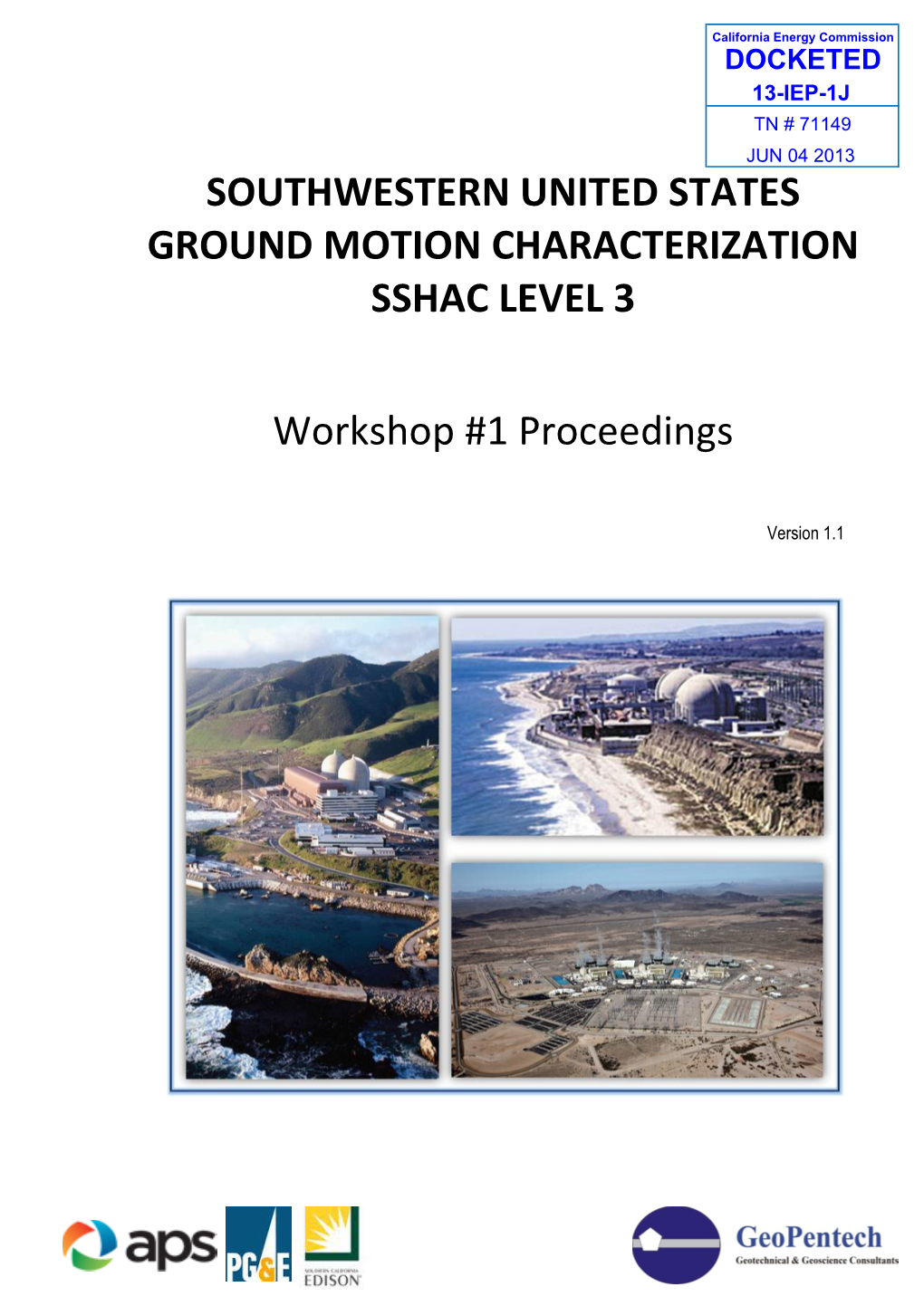 Southwestern United States Ground Motion Characterization Sshac Level 3