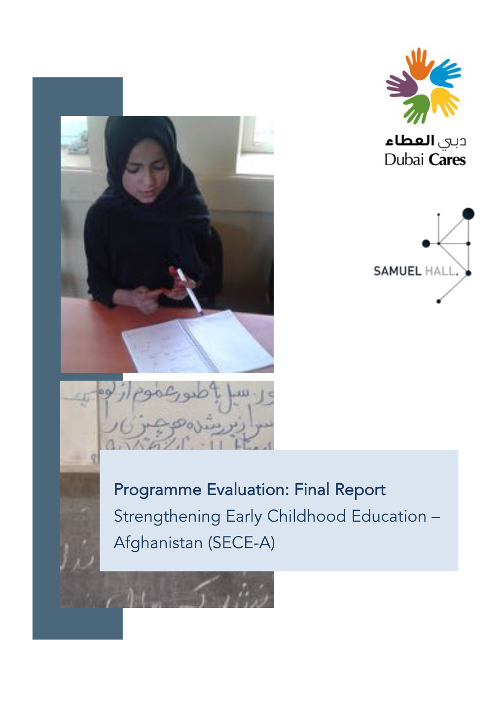 Final Report Strengthening Early Childhood Education – Afghanistan (SECE-A)
