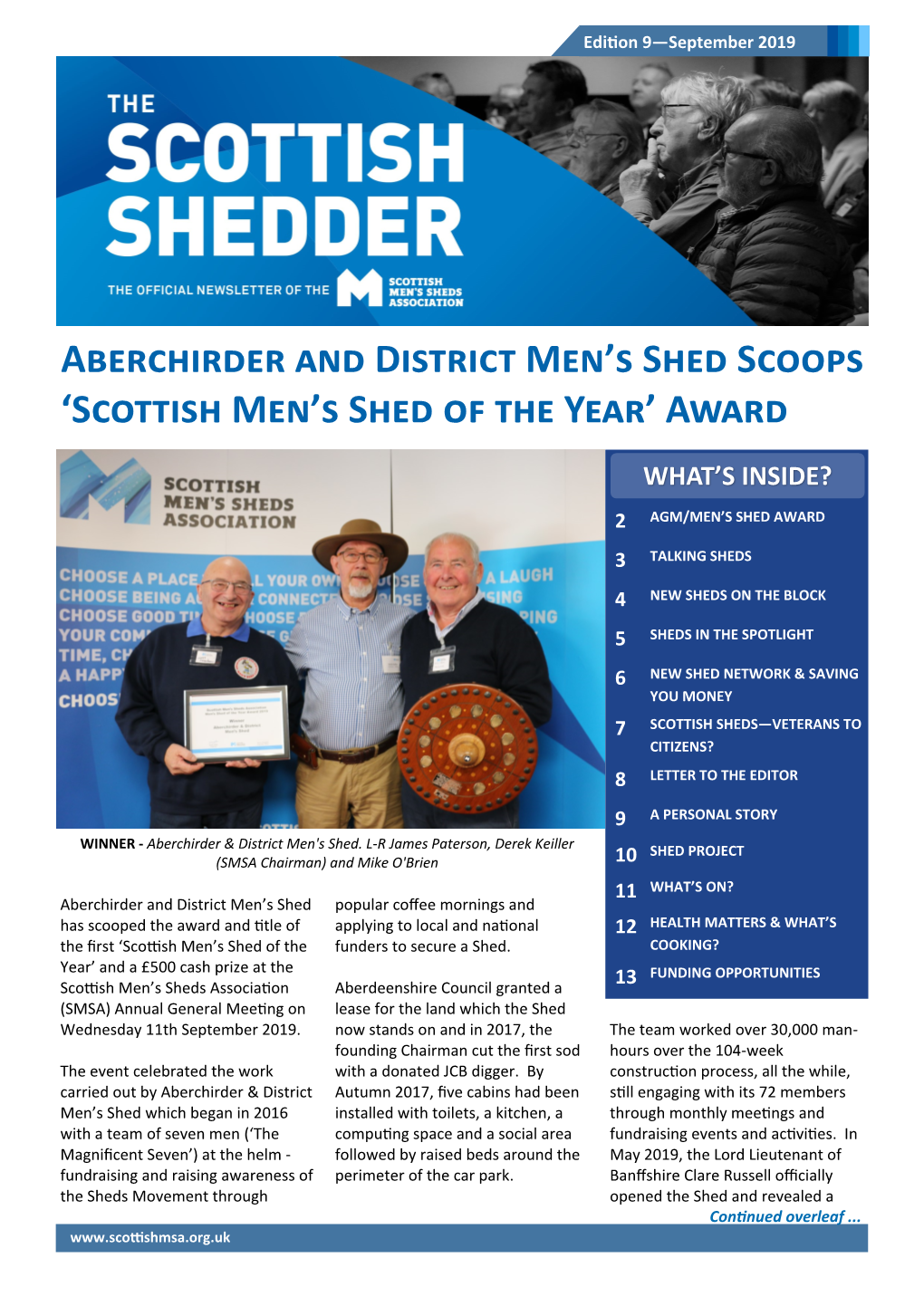 Aberchirder and District Men's Shed Scoops