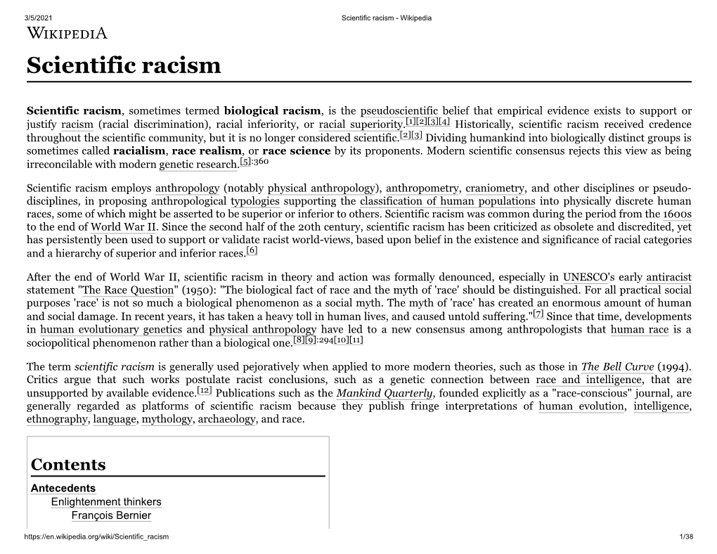 Scientific Racism - Wikipedia