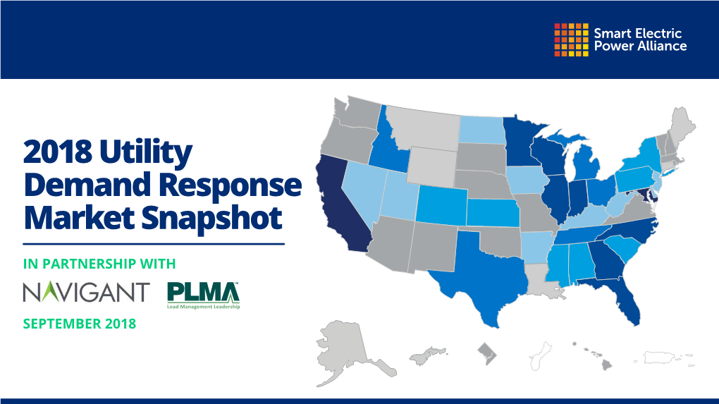 2018 Utility Demand Response Market Snapshot