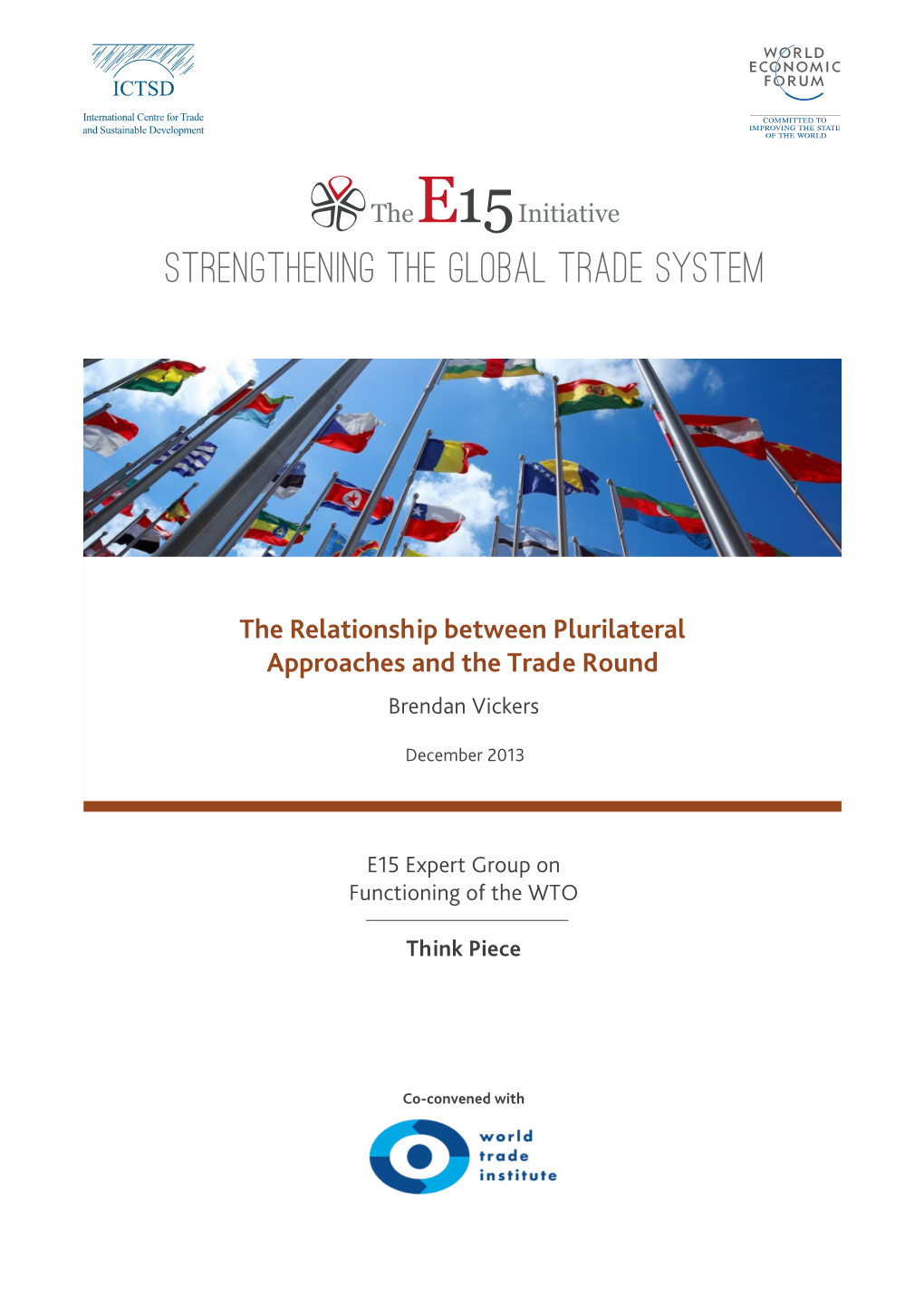 Strengthening the Global Trade System