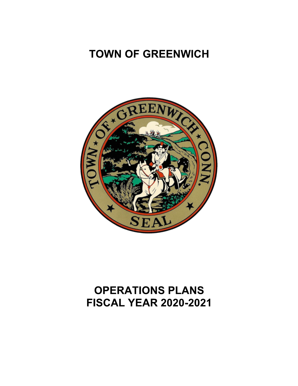 Town of Greenwich Operations Plans Fiscal