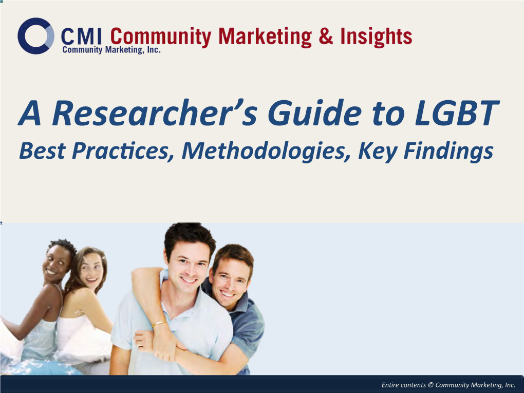 A Researcher's Guide to LGBT