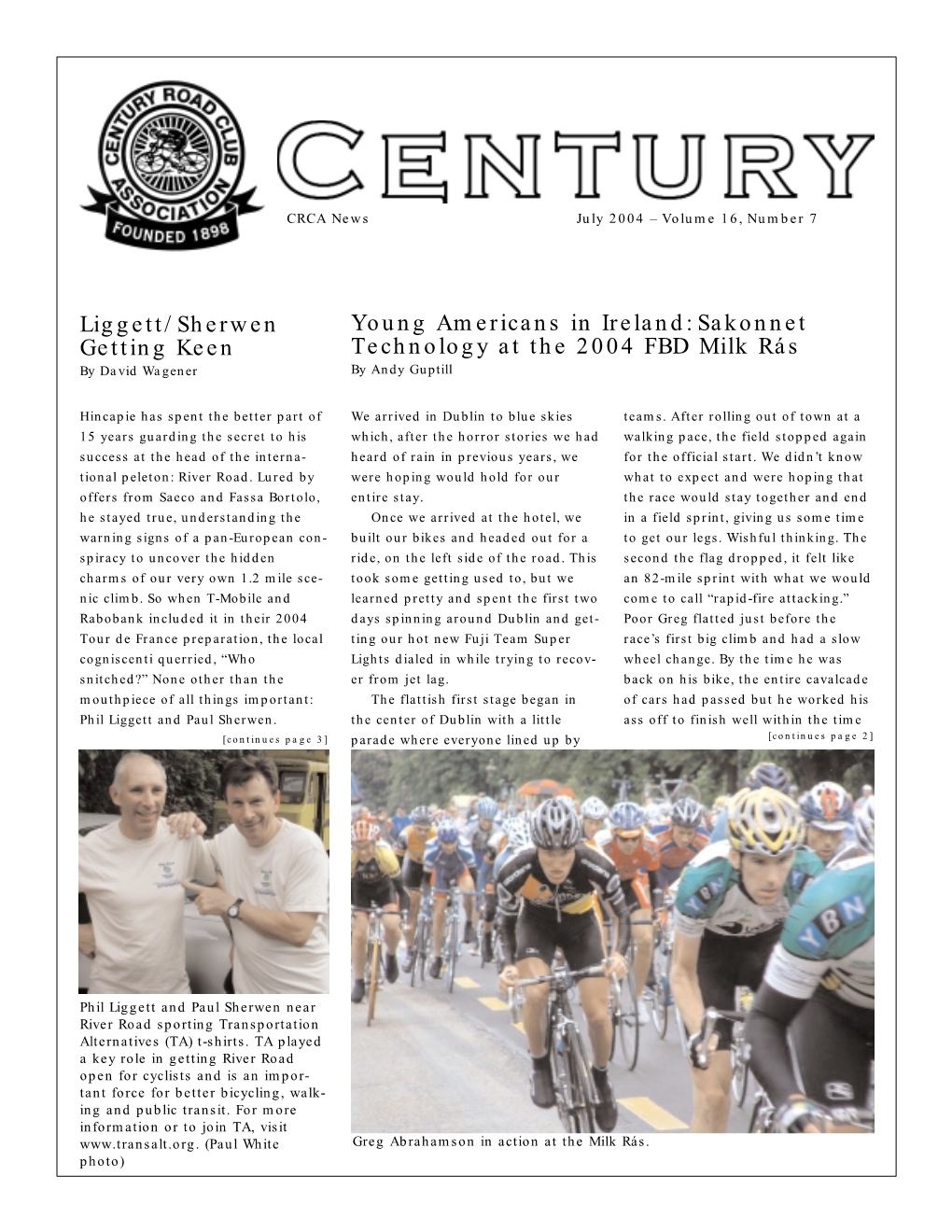 CRCA July 2004 Newsletter