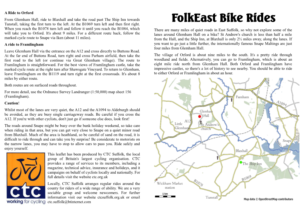 Folkeast Bike Rides