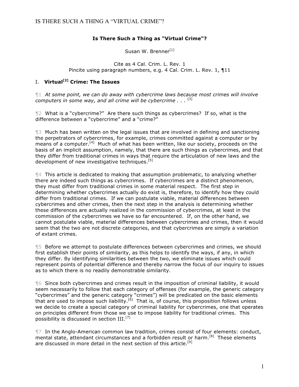 4 Cal. Crim. L. Rev. 1 Pincite Using Paragraph Numbers, E.G