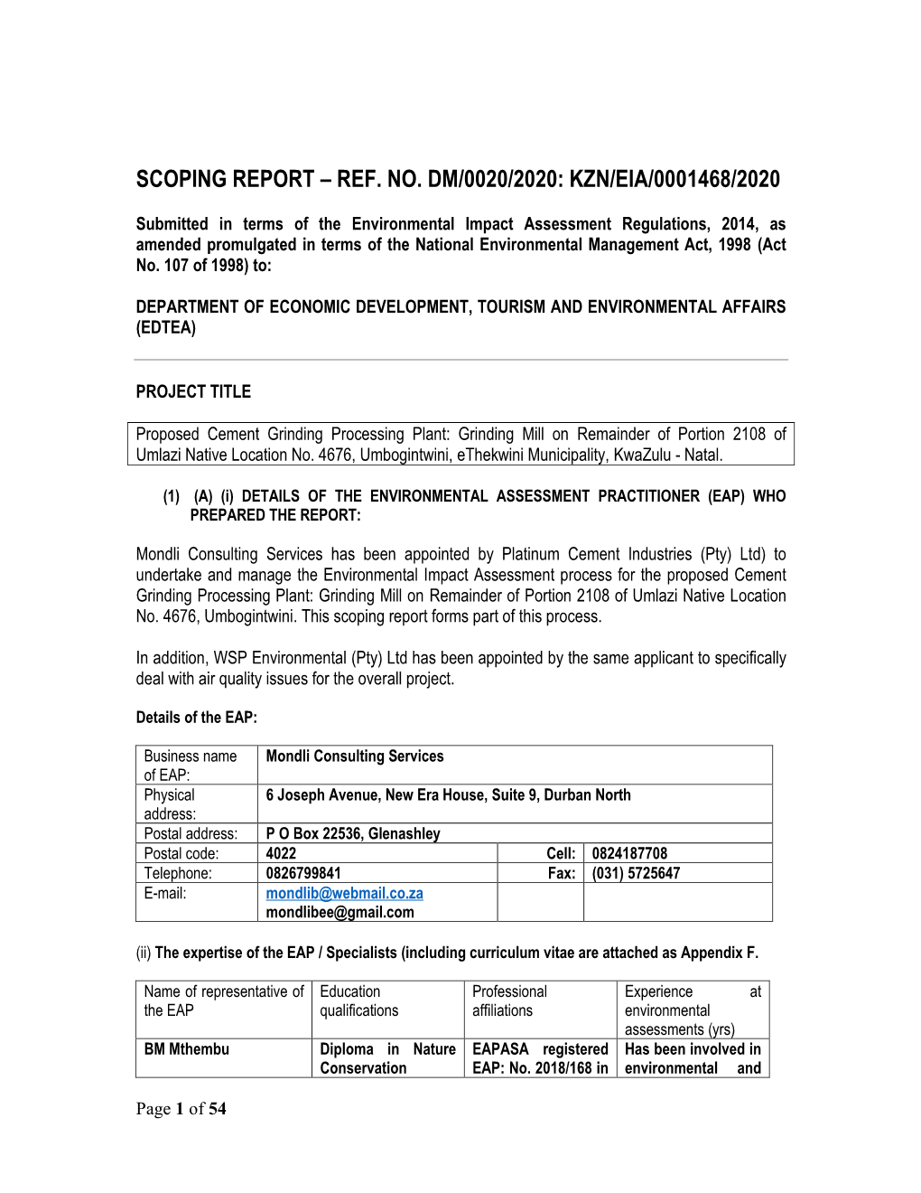 SCOPING 2021 Final Report Cement Plant January 2021.Pdf