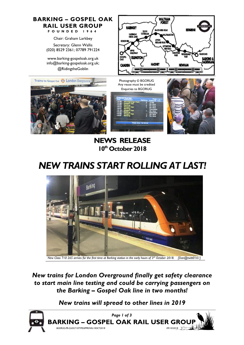 New Trains Start Rolling at Last!