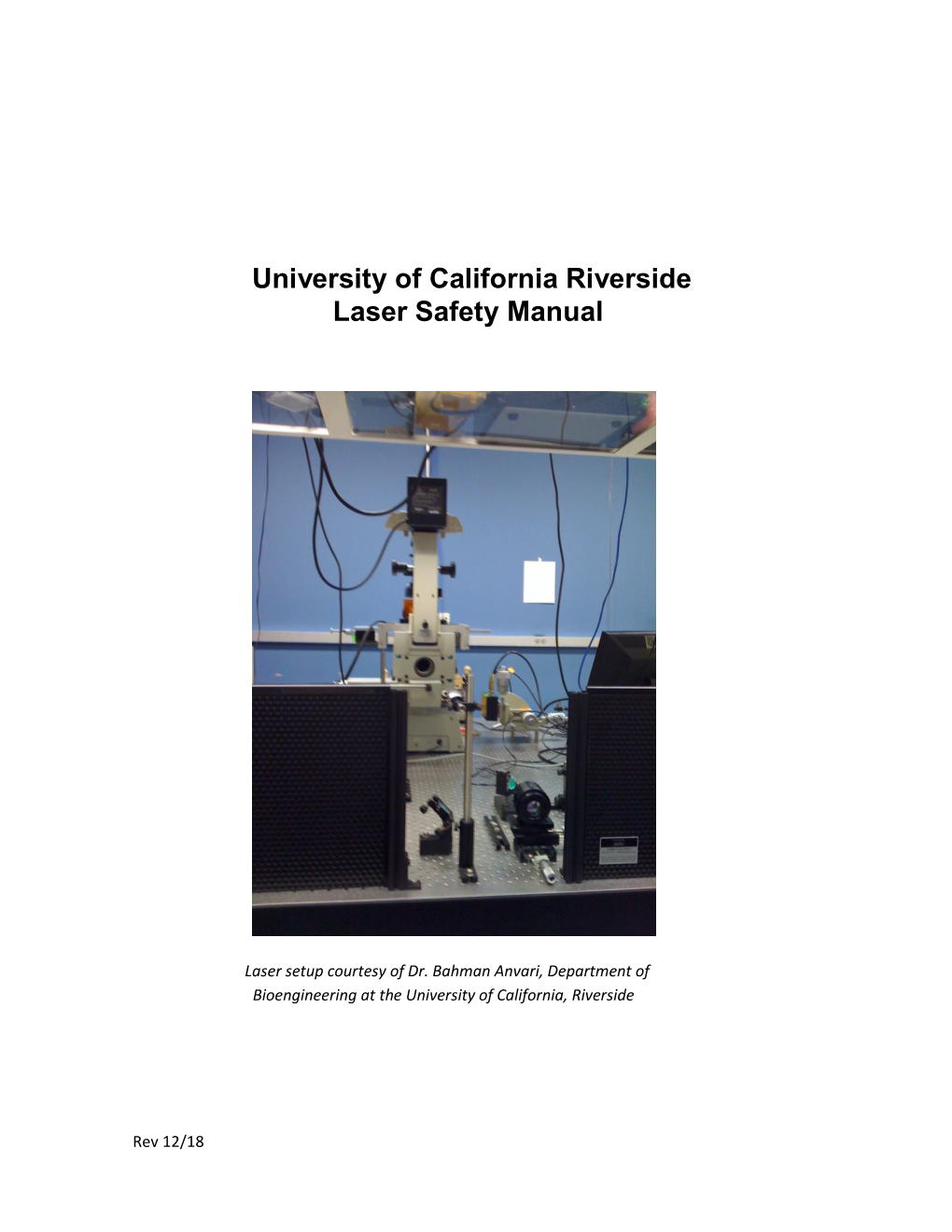 University of California Riverside Laser Safety Manual