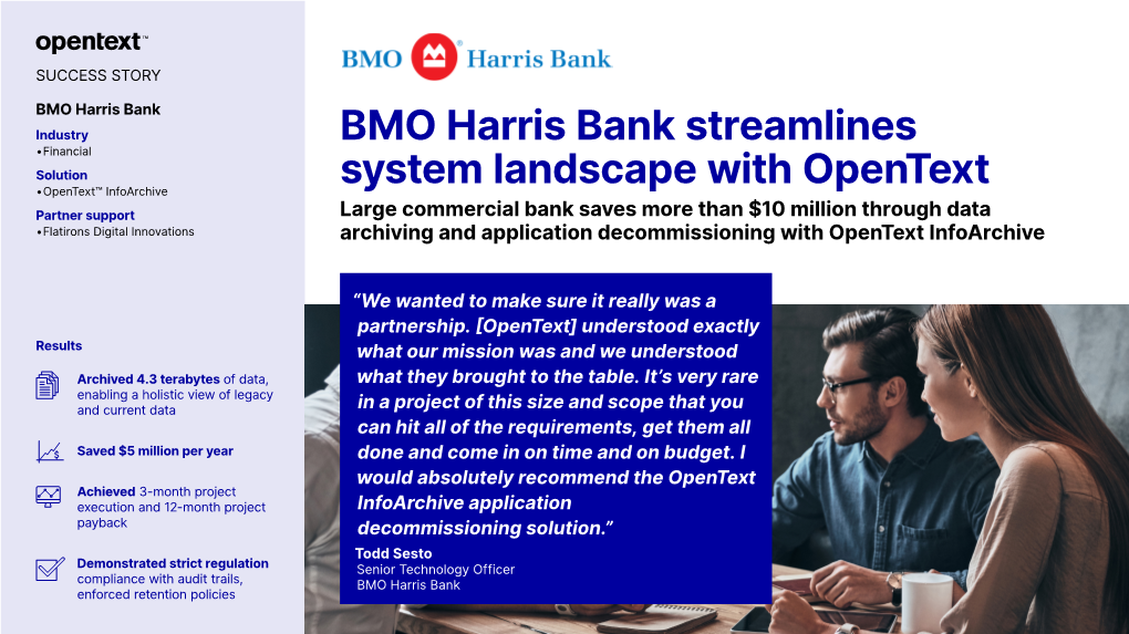 BMO Harris Bank Success Story | Opentext