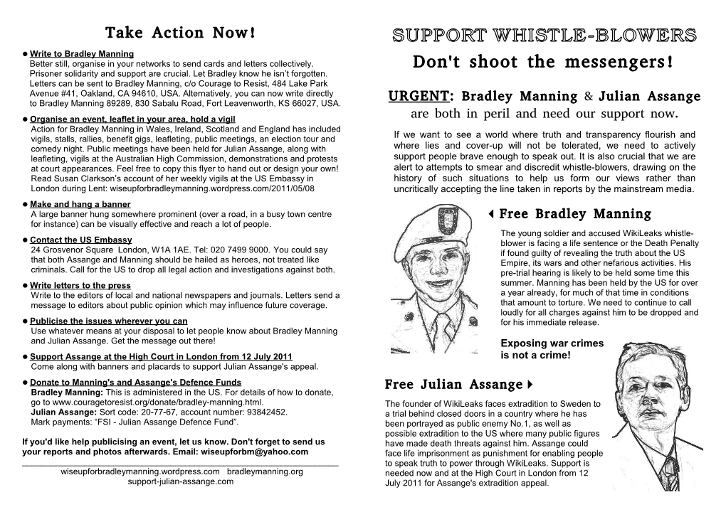 Whistle-Blowers Need Our Support