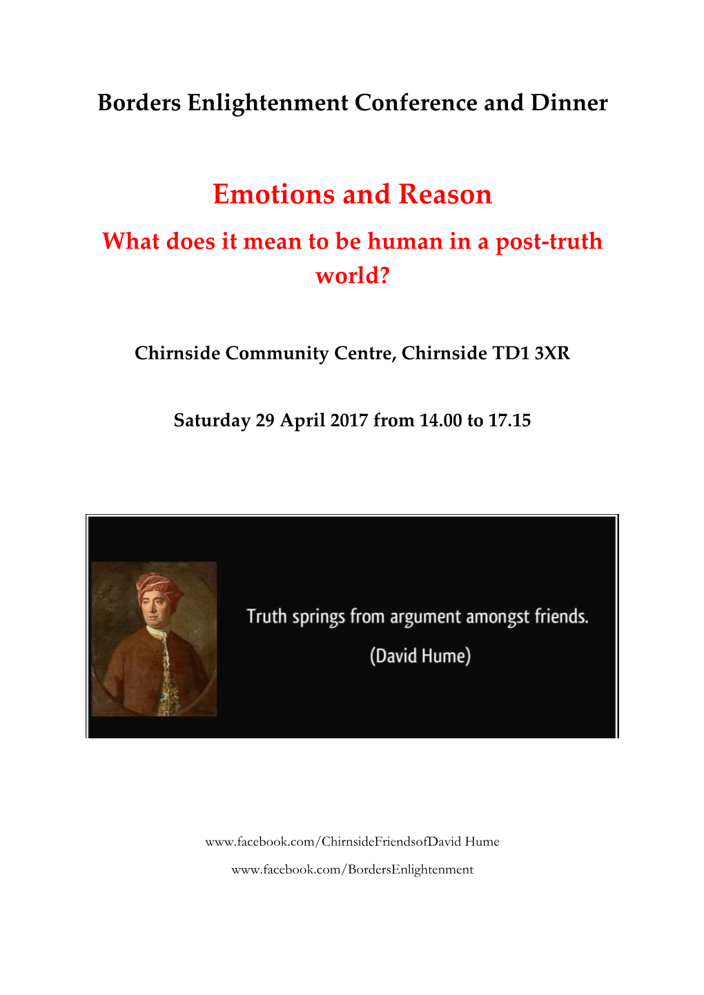 Emotions and Reason What Does It Mean to Be Human in a Post-Truth World?