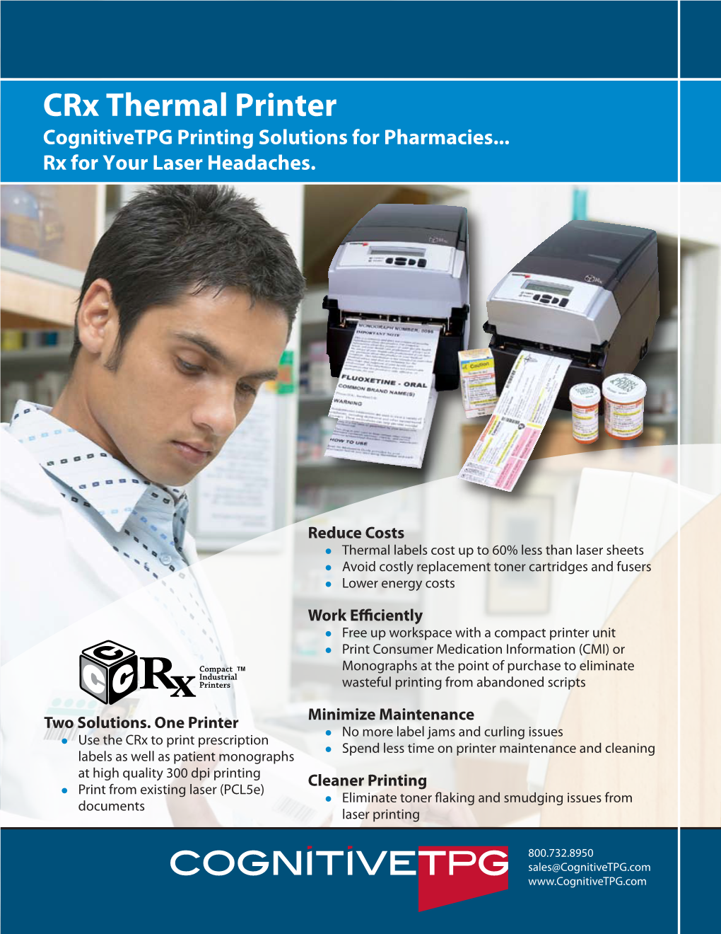 Crx Thermal Printer Cognitivetpg Printing Solutions for Pharmacies