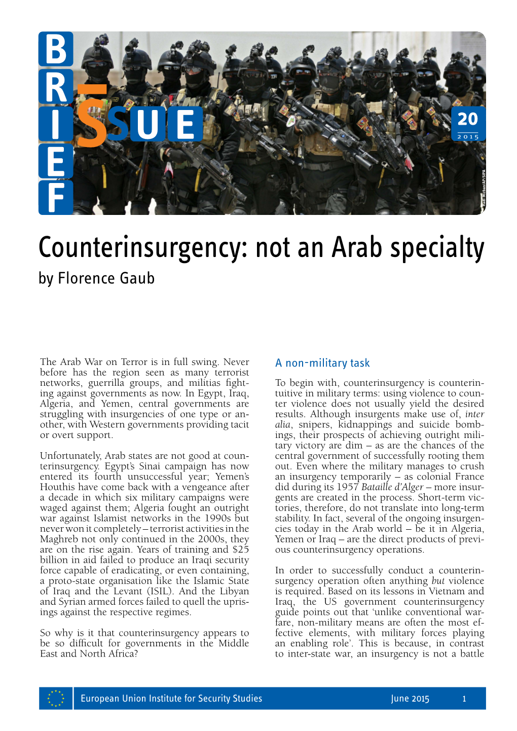 Counterinsurgency: Not an Arab Specialty by Florence Gaub