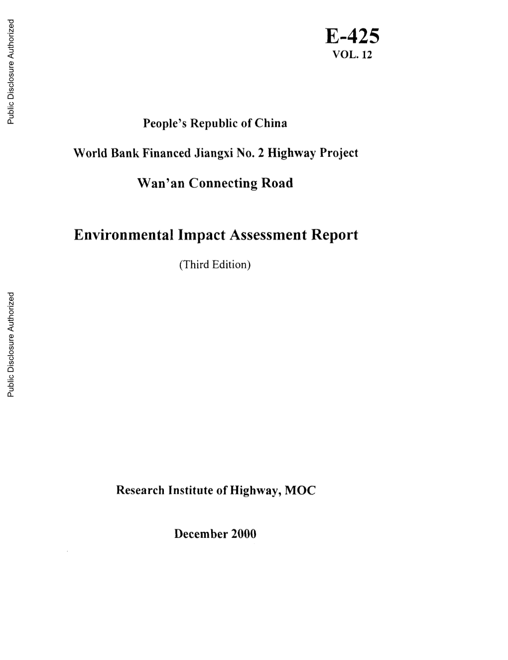 World Bank Document