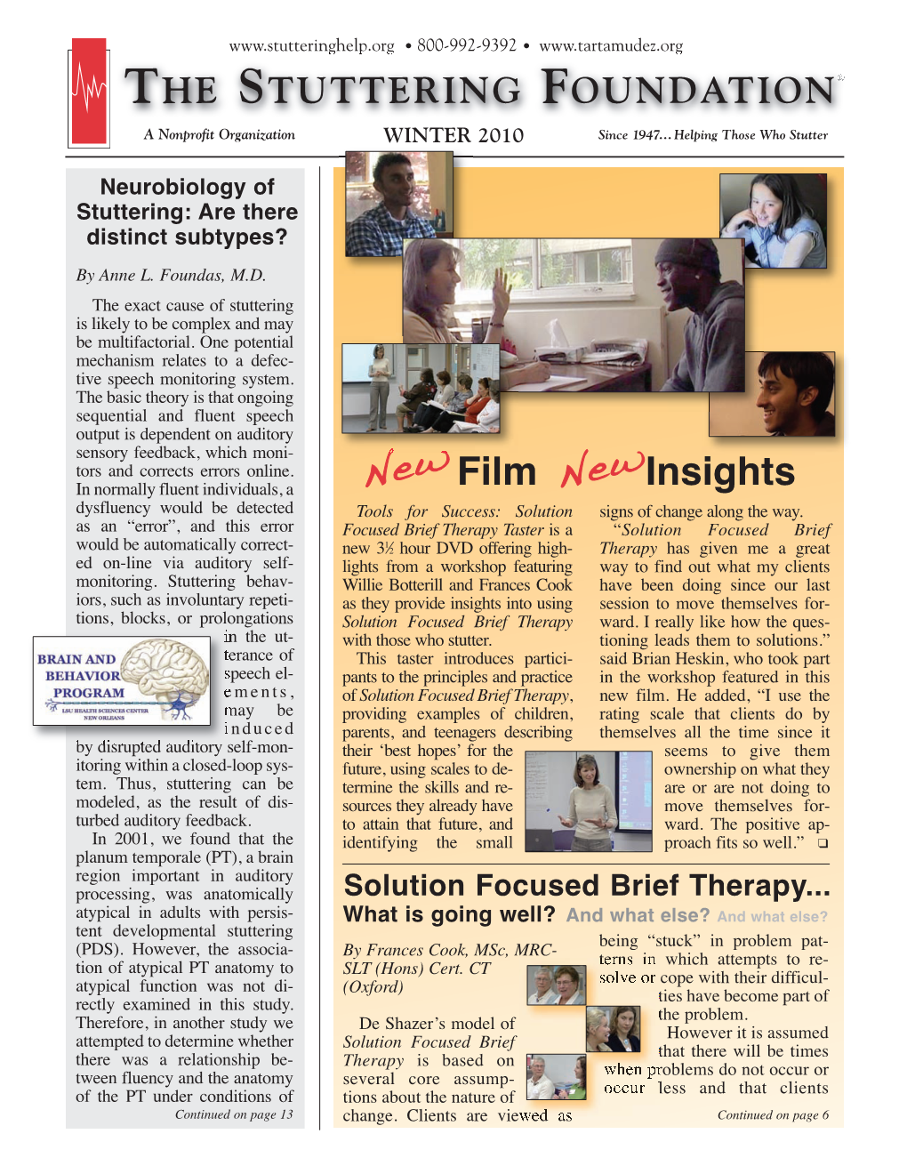 Winter 2010 Newsletter