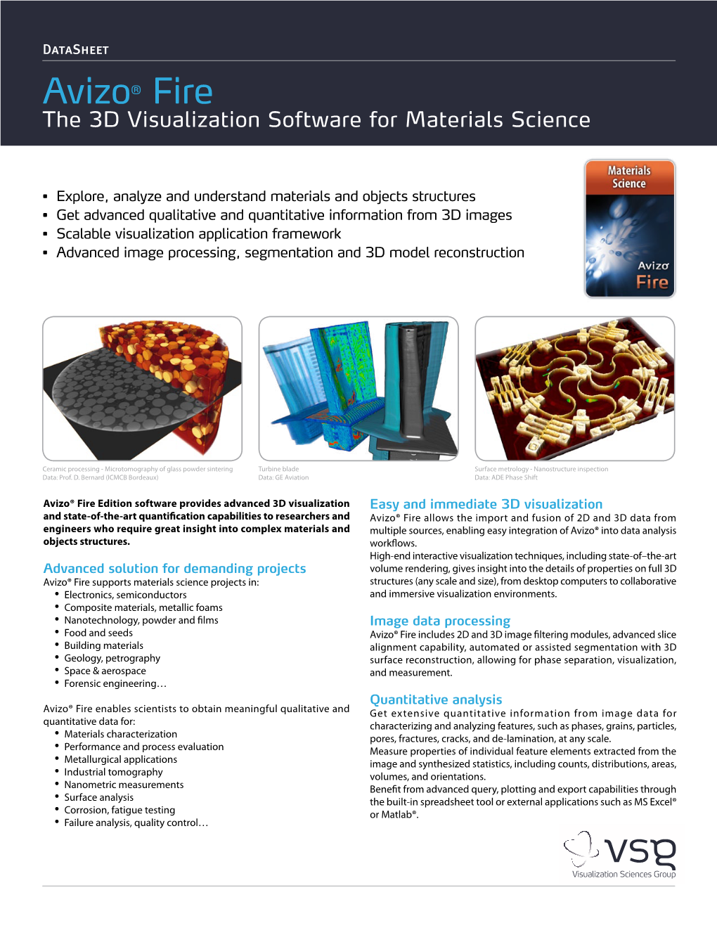 Avizo® Fire the 3D Visualization Software for Materials Science