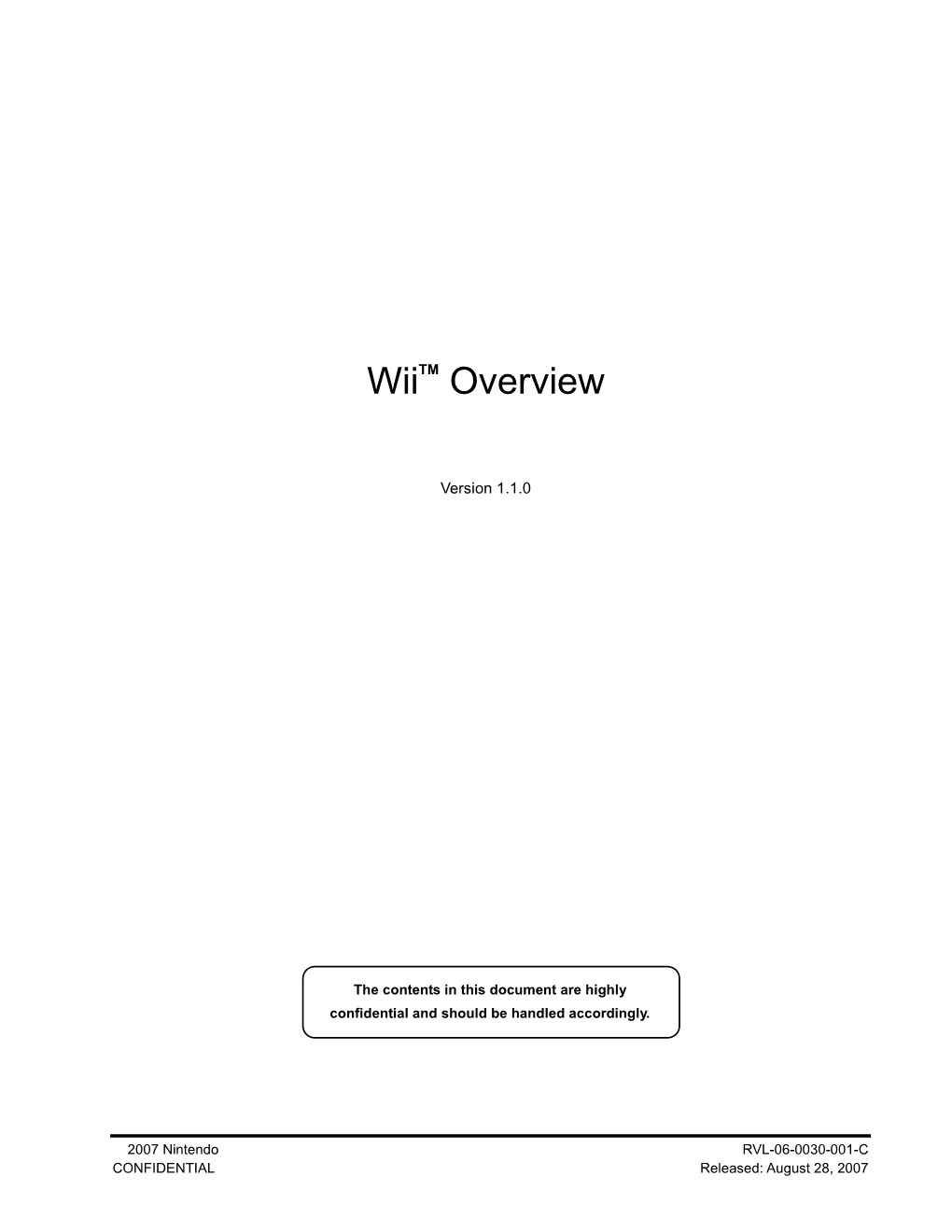 Wii Overview