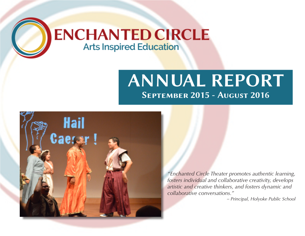 ANNUAL REPORT September 2015 - August 2016