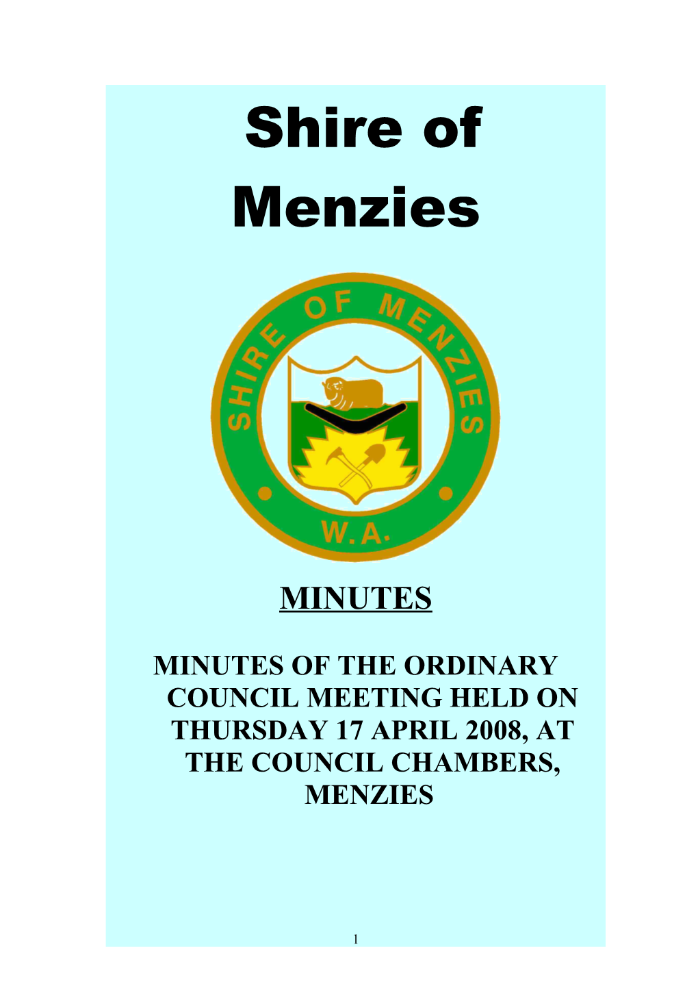 Shire of Menzies