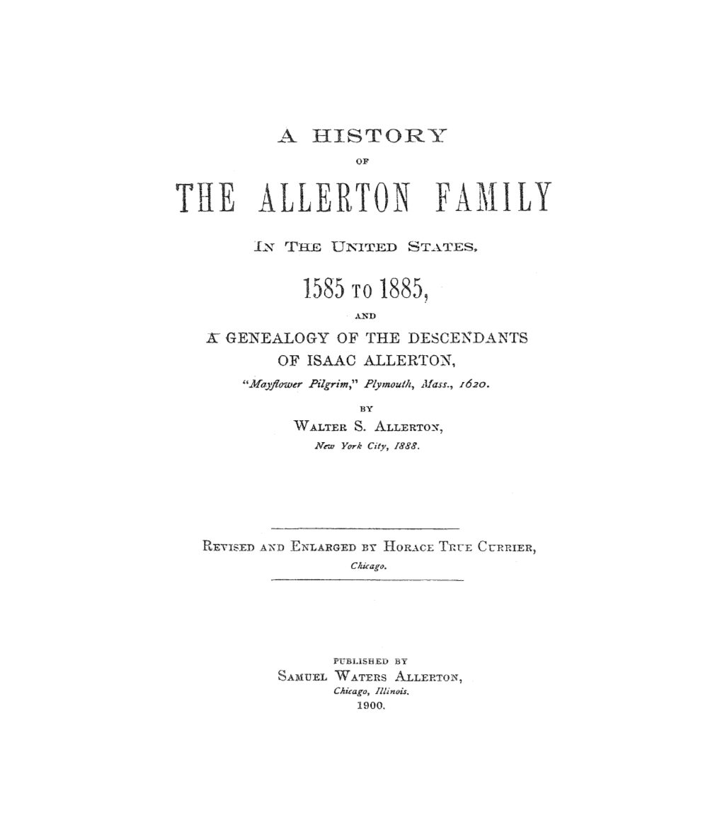 The Allerton Family