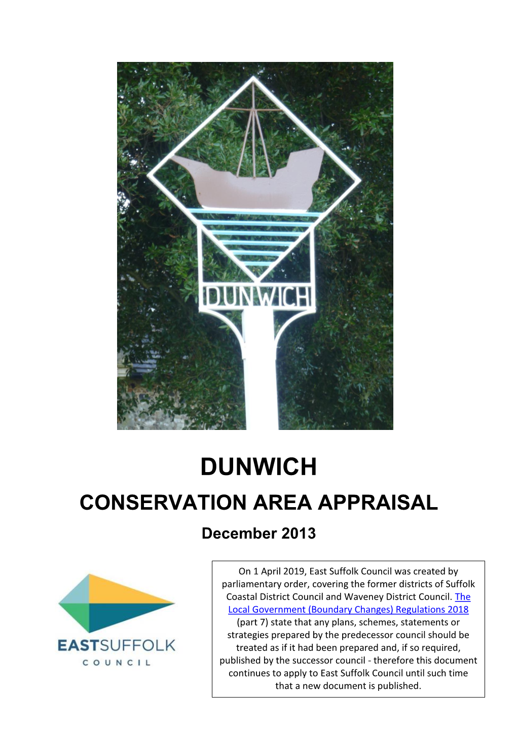 Dunwich Conservation Area Appraisal