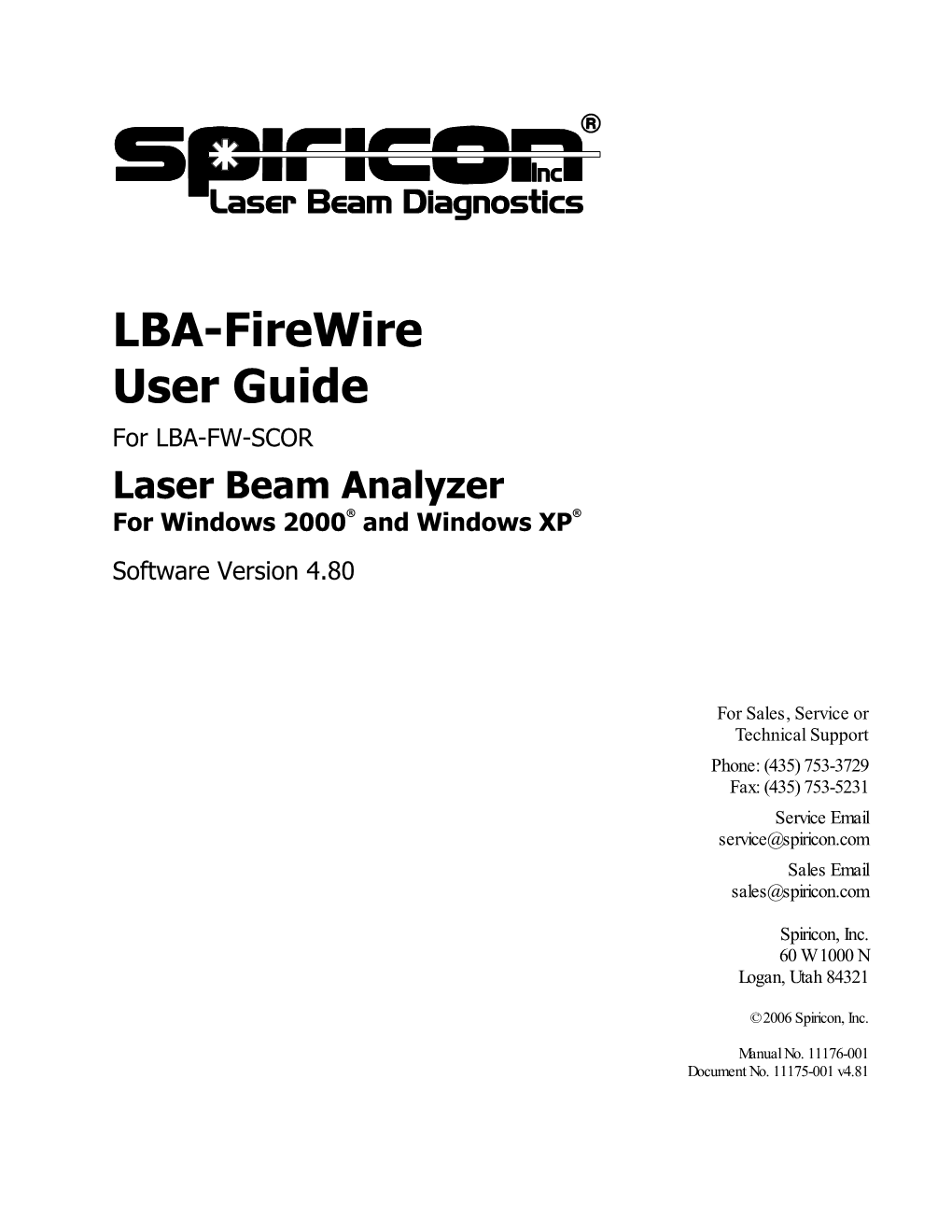 LBA-Firewire User Guide