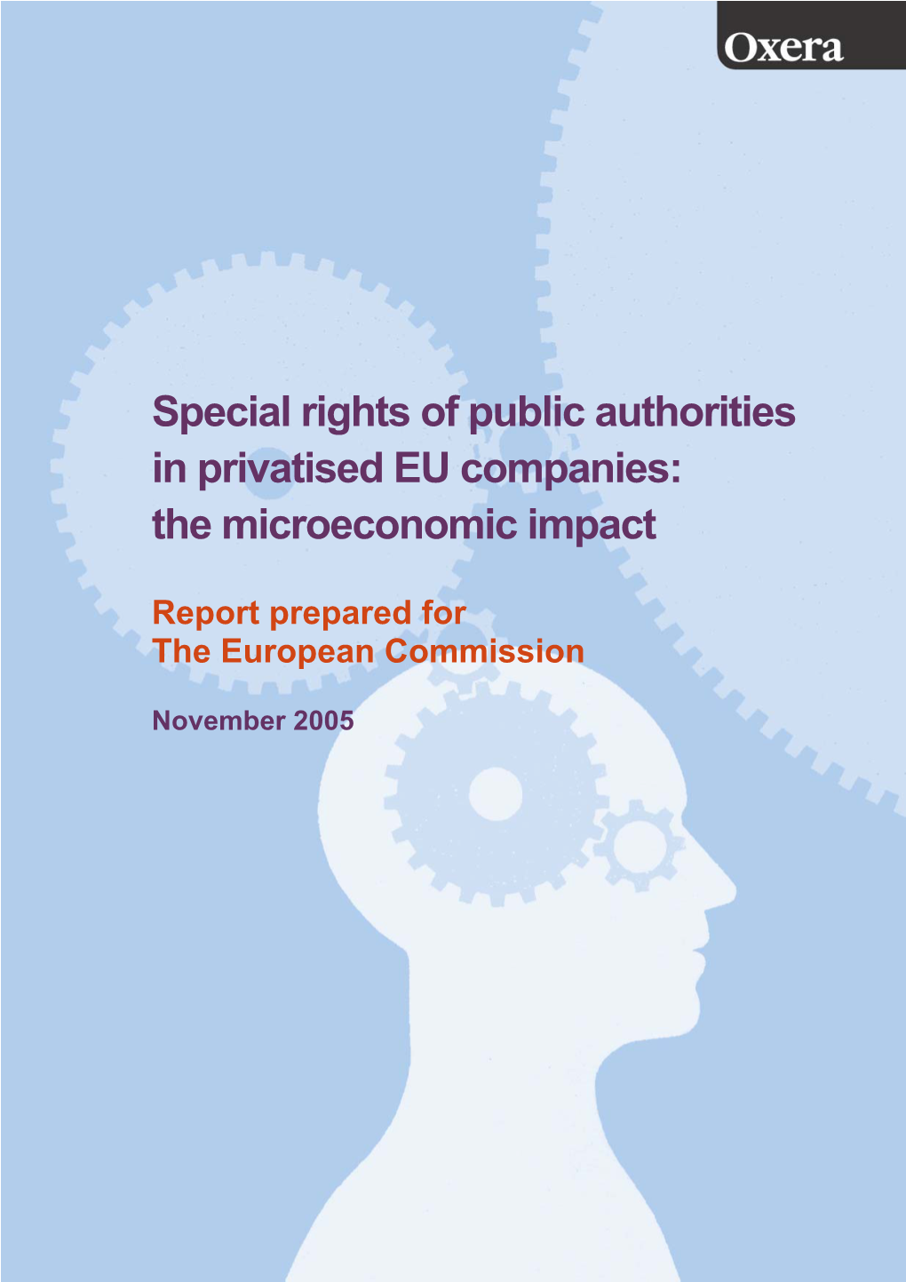 Special Rights of Public Authorities in Privatised EU Companies: the Microeconomic Impact