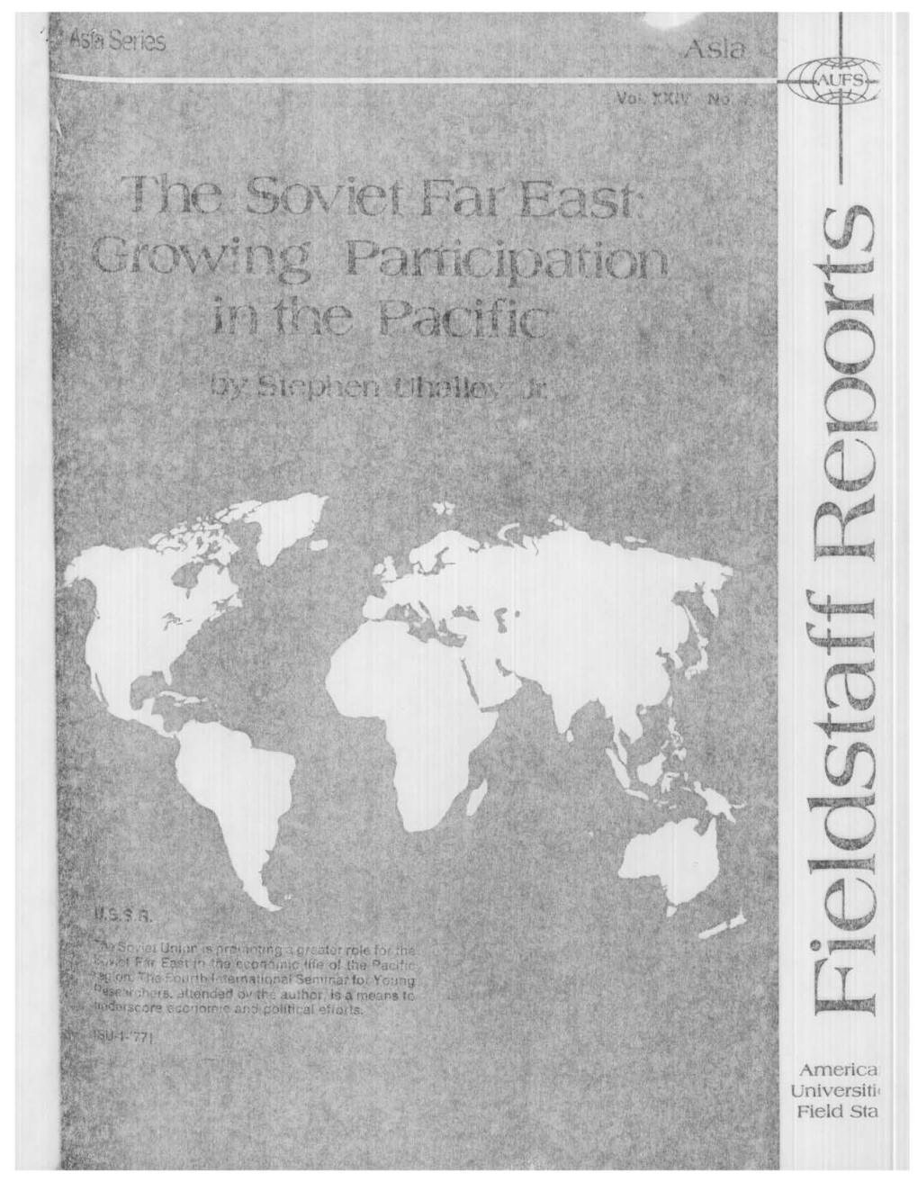 THE SOVIET FAR EAST