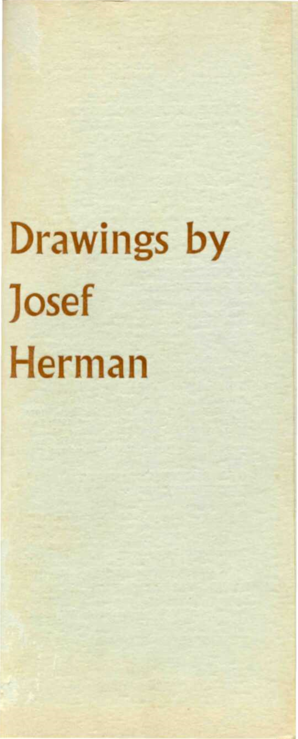 Drawings by Josef Herman 1 LEAVING HOME Pen and Wash 101/2 X 81/2 1938 Exh