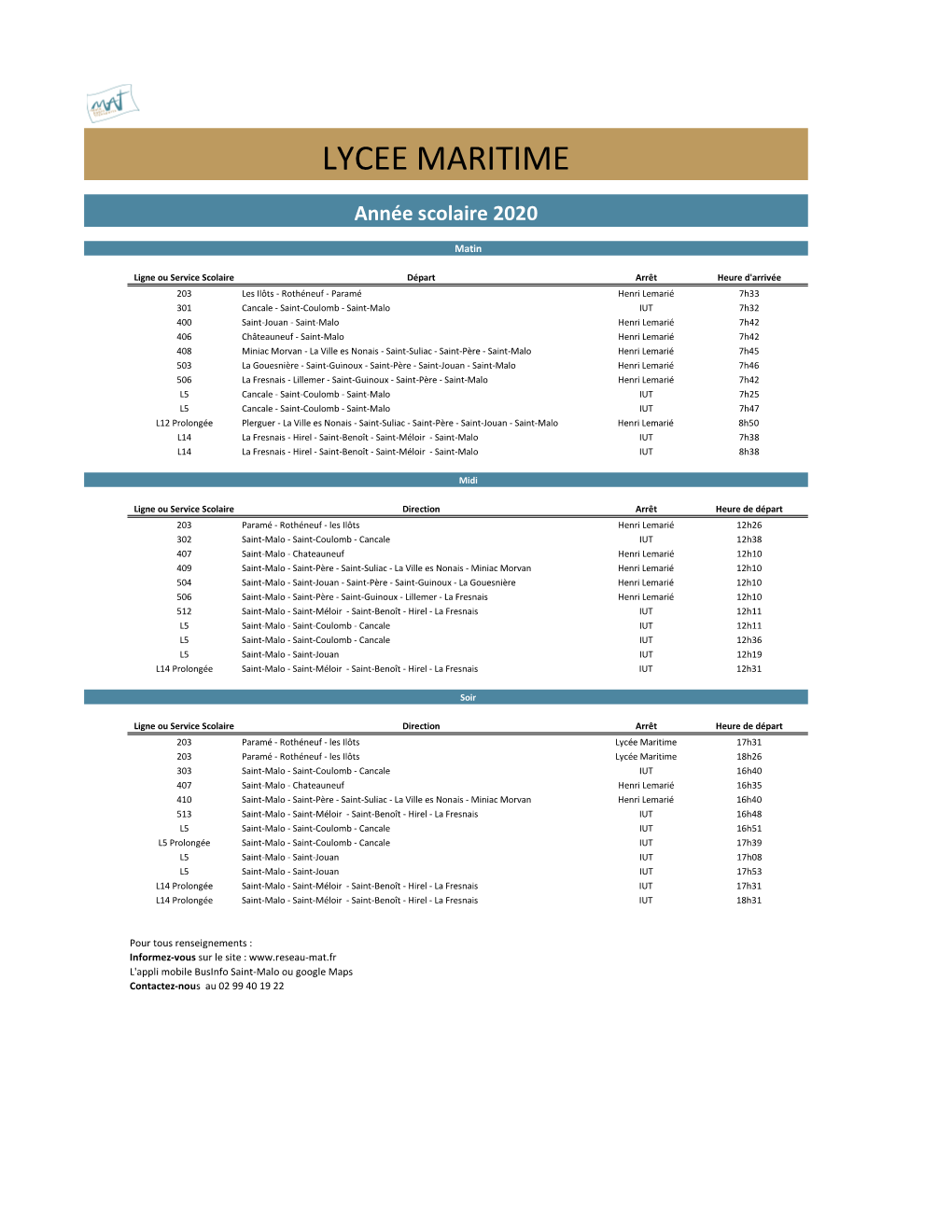 Informations Etablissements Scolaires.Xlsx