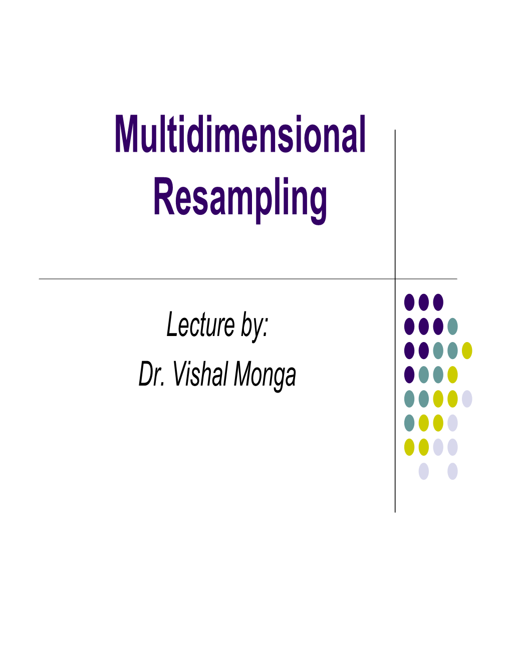 Multidimensional Resampling