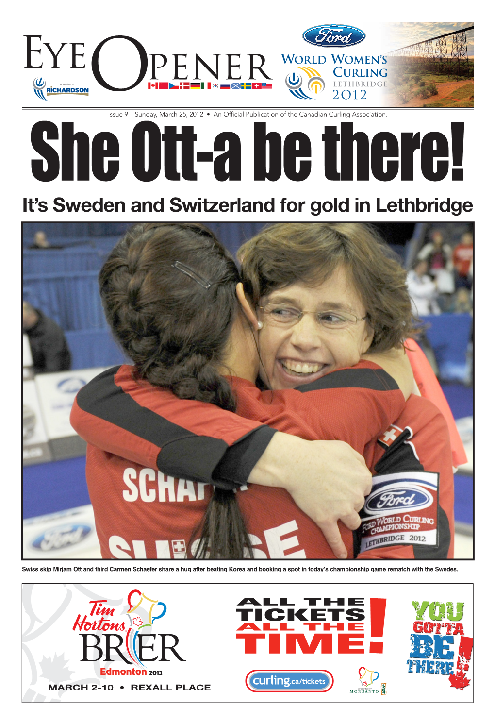 It's Sweden and Switzerland for Gold in Lethbridge