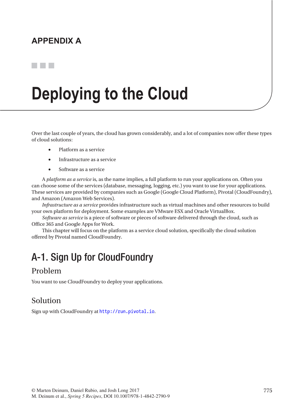 Deploying to the Cloud