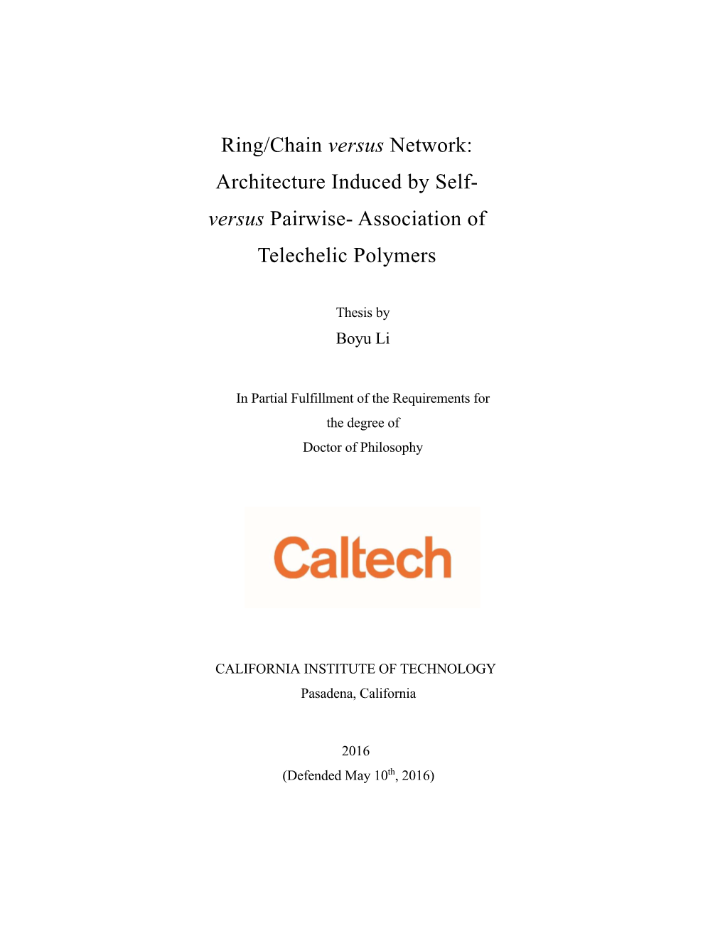 Versus Pairwise- Association of Telechelic Polymers