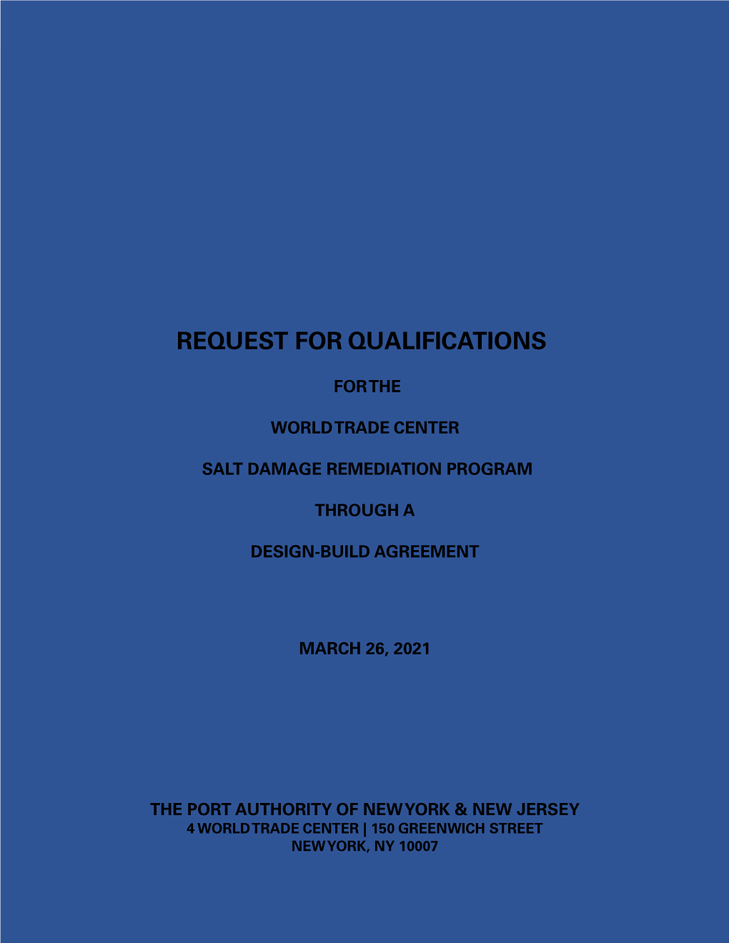 Request for Qualifications